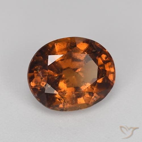 Granato hessonite Arancione Ambra naturale da 2.07 ct, Ovale, VS-SI