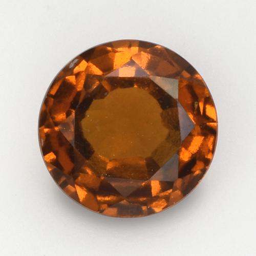 Granato essonite naturale arancione da 2,08 ct, taglio rotondo, VS
