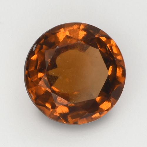 Granato essonite naturale arancione da 2,08 ct, taglio rotondo, VS