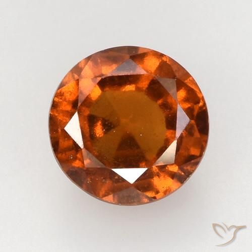 2.24ct Naturale Arancio Medio Granato hessonite, Rotondo, VS