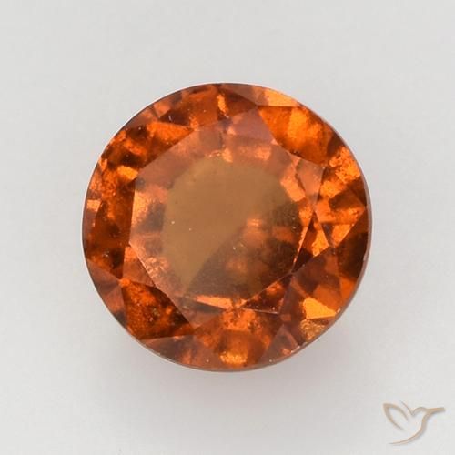 Granato hessonite Arancio Medio naturale da 2.24 ct, Rotondo, VS