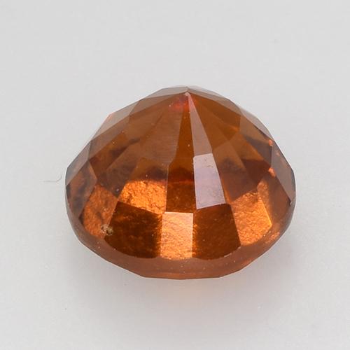 Granato essonite arancione scuro naturale da 2,78 ct, taglio rotondo, VS