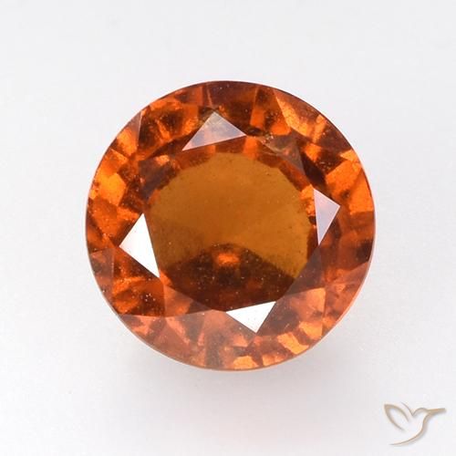 2.71ct Naturale Arancio Medio Granato hessonite, Rotondo, VS