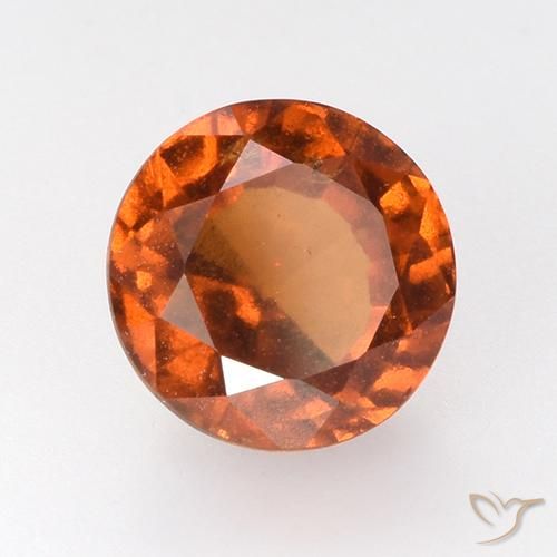 Granato hessonite Arancio Medio naturale da 2.71 ct, Rotondo, VS