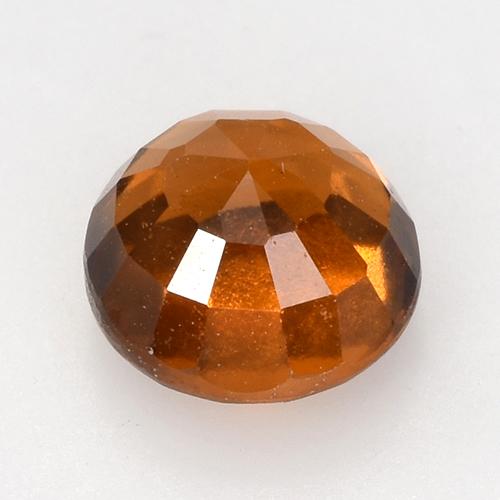 Granato essonite naturale arancione da 2,11 ct, taglio rotondo, VVS-VS