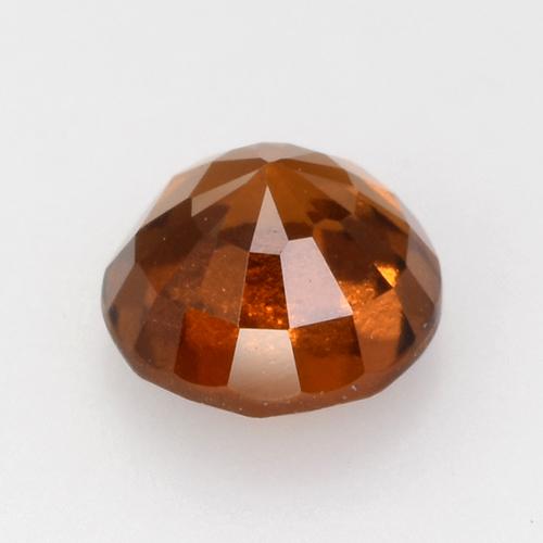 Granato hessonite Arancione rossastra naturale da 1.73 ct, Taglio rotondo, VVS-VS