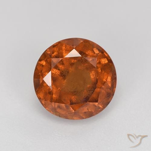 2.33ct Naturale Arancione Ambra Granato hessonite, Rotondo, VS-SI