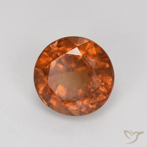 Granato hessonite Arancione Ambra naturale da 2.33 ct, Rotondo, VS-SI