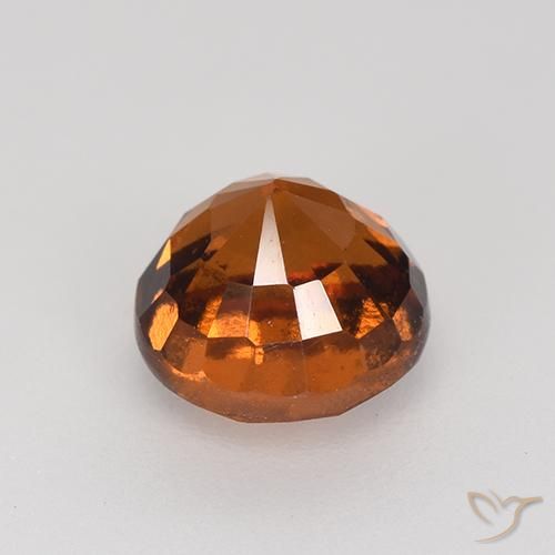 Granato hessonite Arancione scuro naturale da 2.16 ct, Rotondo, VS-SI