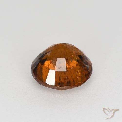 Granato hessonite Arancione rossastra naturale da 1.76 ct, Rotondo, VS-SI