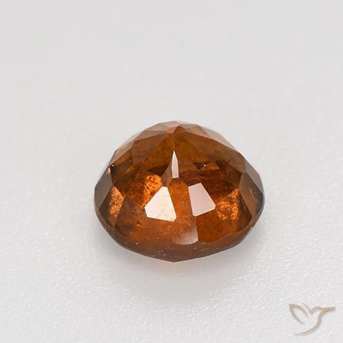 Granato hessonite Arancione rossastra naturale da 1.83 ct, Rotondo, VS-SI