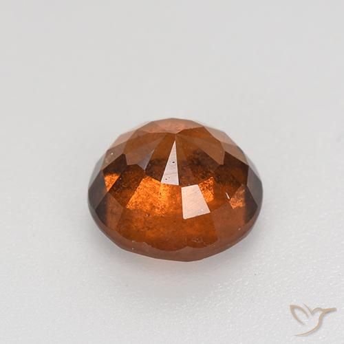 Granato hessonite Arancione scuro naturale da 1.85 ct, Rotondo, VS-SI