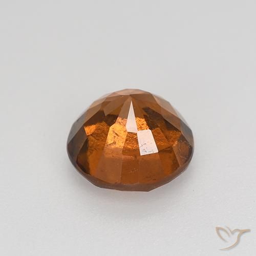 Granato hessonite Arancione scuro naturale da 1.64 ct, Rotondo, VS-SI