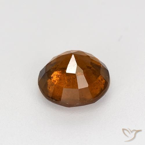 Granato hessonite Arancione rossastra naturale da 1.76 ct, Rotondo, VS-SI