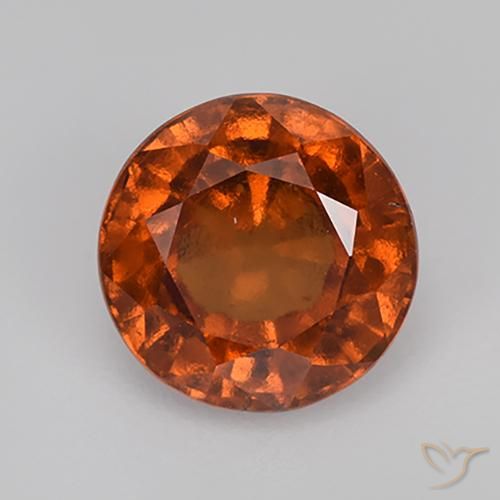 2.06ct Naturale Arancione scuro Granato hessonite, Rotondo, VS