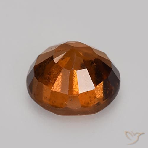Granato hessonite Arancione rossastra naturale da 1.87 ct, Rotondo, VS