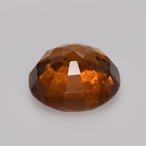 Granato hessonite Arancione rossastra naturale da 2.73 ct, Taglio rotondo, VS-SI