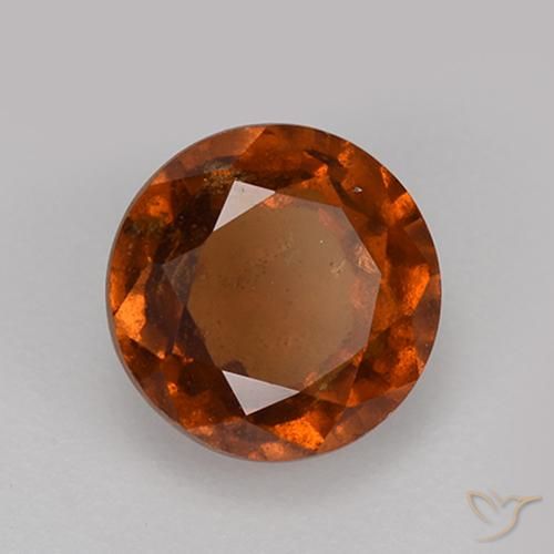 Granato hessonite Arancione scuro naturale da 2.03 ct, Rotondo, VS-SI