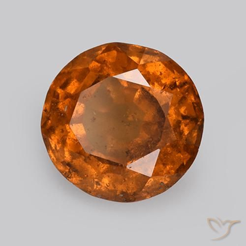 Granato hessonite Arancione scuro naturale da 2.60 ct, Rotondo, VS-SI