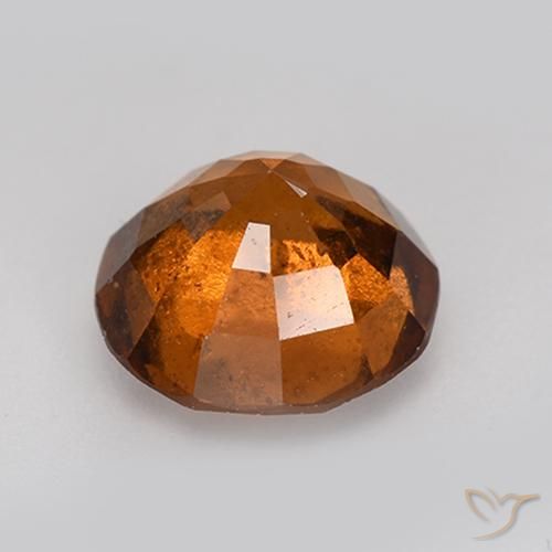 Granato hessonite Arancione scuro naturale da 2.60 ct, Rotondo, VS-SI