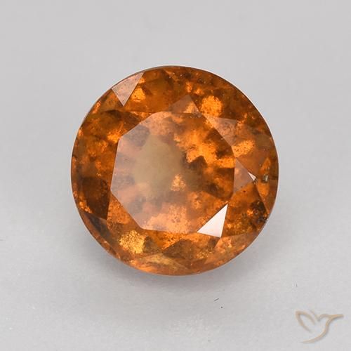Granato hessonite Arancione scuro naturale da 1.79 ct, Rotondo, VS