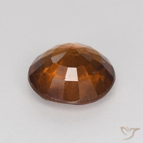 Granato hessonite Arancione scuro naturale da 2.06 ct, Rotondo, VS-SI