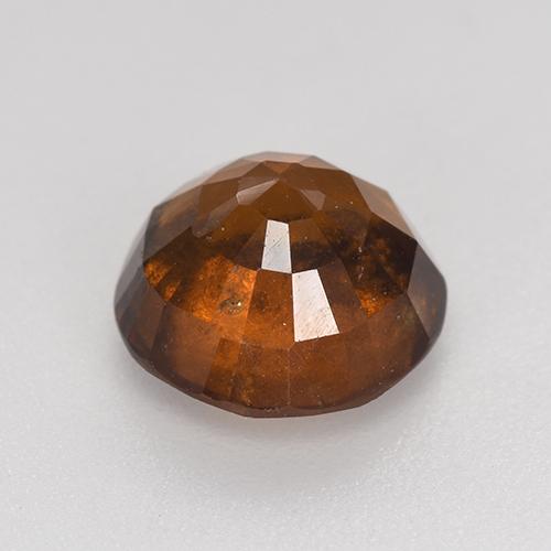 Granato essonite naturale arancione da 3,38 ct, taglio rotondo, VS-SI