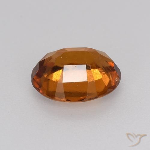 Granato hessonite Arancione scuro naturale da 1.27 ct, Ovale, VS