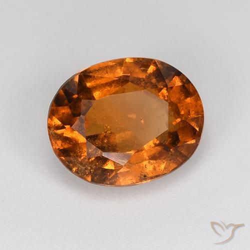 Granato hessonite Arancione Ambra naturale da 1.65 ct, Ovale, VS-SI