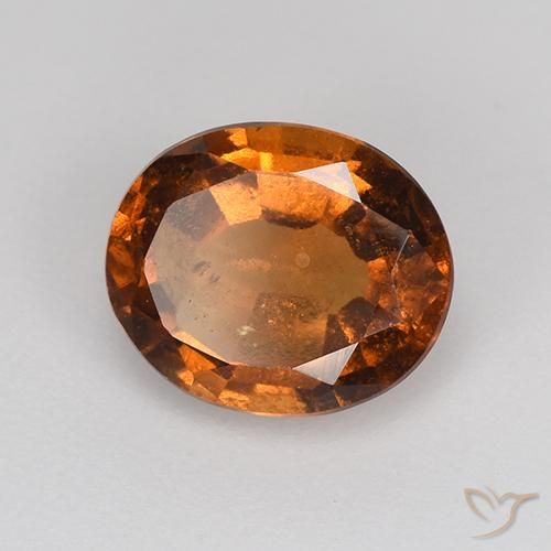 Granato hessonite Arancio medio-scuro naturale da 1.70 ct, Ovale, VS-SI
