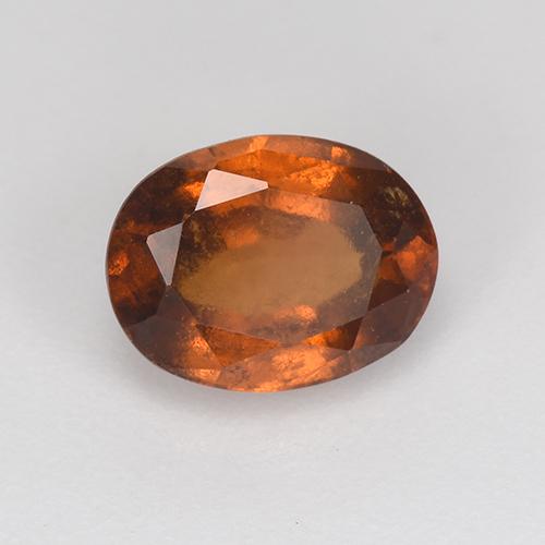 Granato hessonite Arancione Ambra naturale da 1.65 ct, Taglio ovale, VS-SI