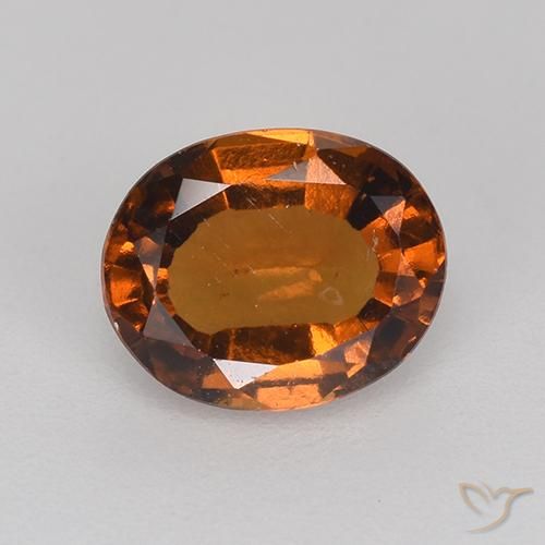 1.22ct Naturale Arancio medio-scuro Granato hessonite, Ovale, VS