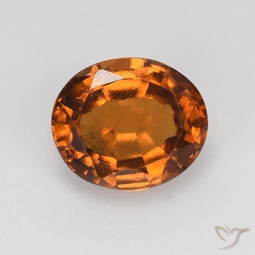 1.17ct Naturale Arancio medio-scuro Granato hessonite, Ovale, VS