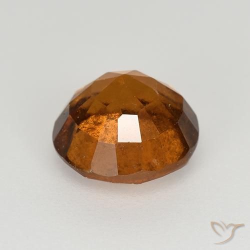 Granato hessonite Arancione scuro naturale da 2.00 ct, Rotondo, VS-SI