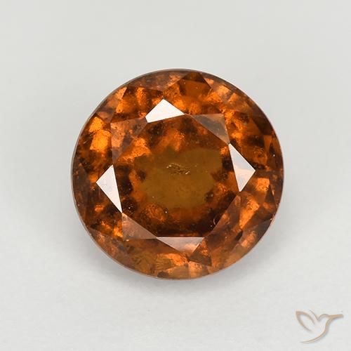 1.93ct Naturale Arancione scuro Granato hessonite, Rotondo, VS