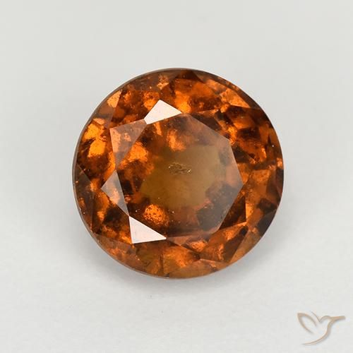 Granato hessonite Arancione scuro naturale da 1.93 ct, Rotondo, VS