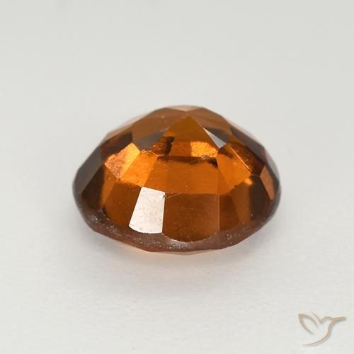 Granato hessonite Arancione Ambra naturale da 1.73 ct, Rotondo, VVS-VS