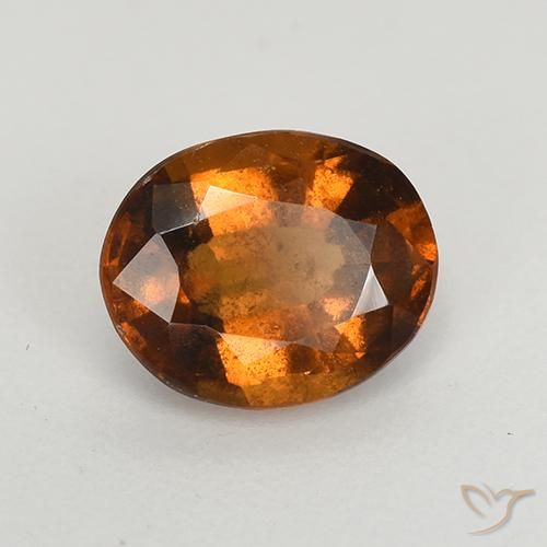 Granato hessonite Arancione Ambra naturale da 1.52 ct, Ovale, VS-SI