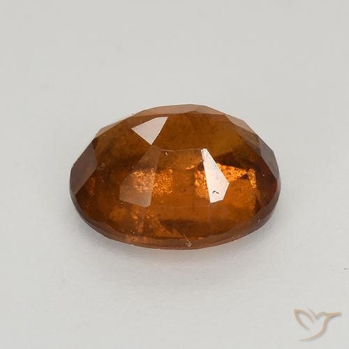 Granato hessonite Arancione scuro naturale da 1.67 ct, Ovale, VS-SI