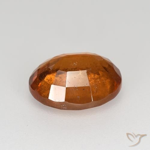 Granato essonite naturale arancione da 3,08 ct, taglio ovale, VS-SI