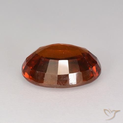 Granato hessonite Arancione rossastra naturale da 2.82 ct, Ovale, VS-SI