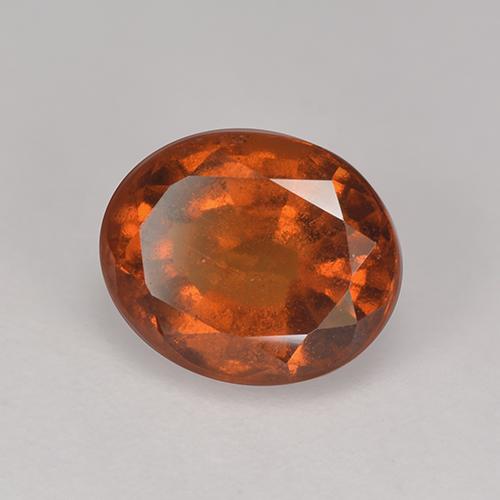 Granato hessonite Arancio Medio naturale da 2.33 ct, Taglio ovale, VS