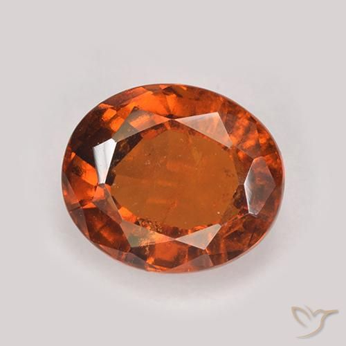 2.94ct Naturale Arancia Fuoco Granato hessonite, Ovale, VS-SI