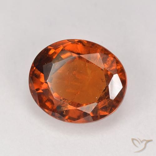 Granato hessonite Arancia Fuoco naturale da 2.94 ct, Ovale, VS-SI