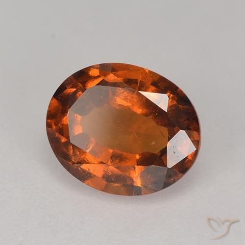 Granato hessonite Arancione Ambra naturale da 2.10 ct, Ovale, VS
