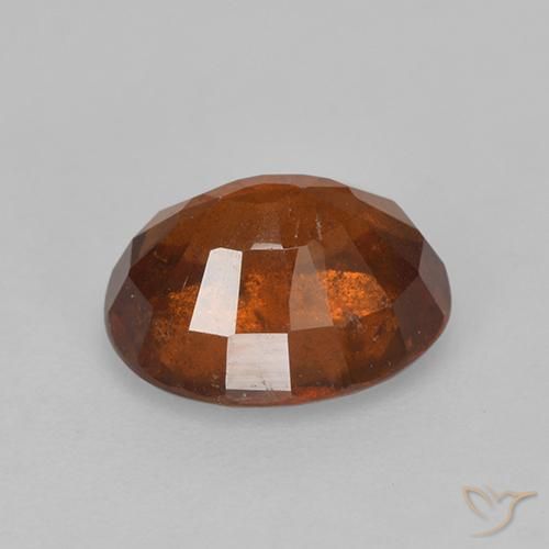 Granato hessonite Arancione scuro naturale da 2.68 ct, Ovale, VS-SI