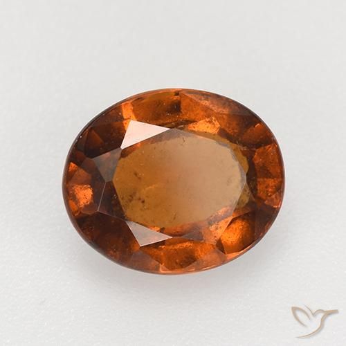 Granato hessonite Arancione scuro naturale da 2.47 ct, Ovale, VS-SI