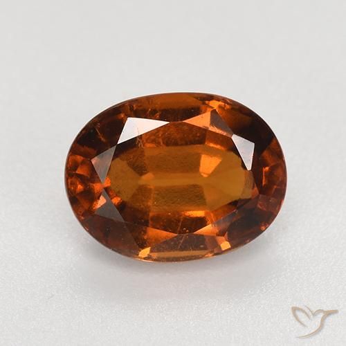 2.80ct Naturale Arancio Medio Granato hessonite, Ovale, VS