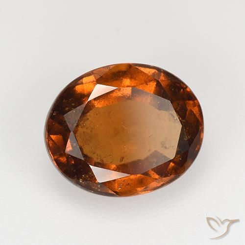 Granato hessonite Arancione rossastra naturale da 2.59 ct, Ovale, VS-SI