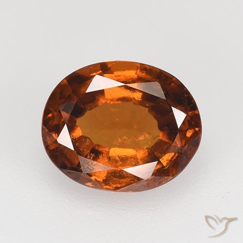 2.36ct Naturale Arancione Ambra Granato hessonite, Ovale, VS-SI